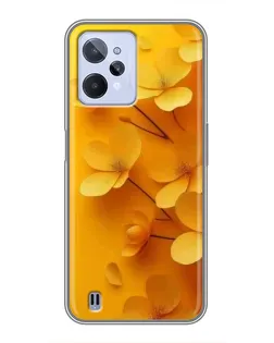 Чехол для Realme C31 с картинкой «Золотые лепестки» Чехол для Realme C31 с картинкой «Золотые лепестки»