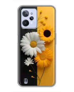 Чехол для Realme C31 с картинкой «Подсолнух и ромашка» Чехол для Realme C31 с картинкой «Подсолнух и ромашка»