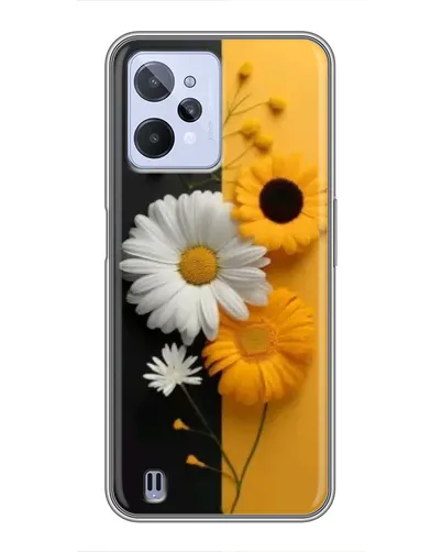 Чехол для Realme C31 с картинкой «Подсолнух и ромашка» Чехол для Realme C31 с картинкой «Подсолнух и ромашка»