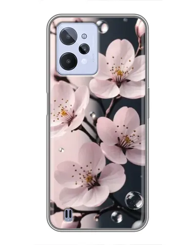 Чехол для Realme C31 с картинкой «Нежная сакура и капли» Чехол для Realme C31 с картинкой «Нежная сакура и капли»