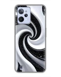 Чехол для Realme C31 с картинкой «Черно-белая спираль» Чехол для Realme C31 с картинкой «Черно-белая спираль»