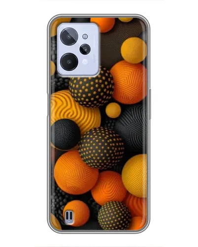 Чехол для Realme C31 с картинкой «Объемные оранжевые сферы» Чехол для Realme C31 с картинкой «Объемные оранжевые сферы»