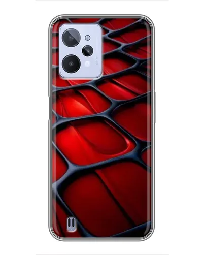 Чехол для Realme C31 с картинкой «Красная глянцевая сетка» Чехол для Realme C31 с картинкой «Красная глянцевая сетка»