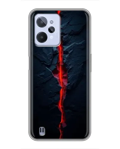 Чехол для Realme C31 с картинкой «Kрасная лавовая трещина» Чехол для Realme C31 с картинкой «Kрасная лавовая трещина»