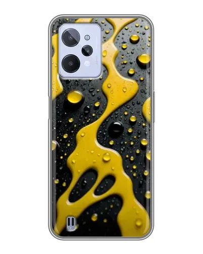 Чехол для Realme C31 с картинкой «Жидкое желтое золото» Чехол для Realme C31 с картинкой «Жидкое желтое золото»