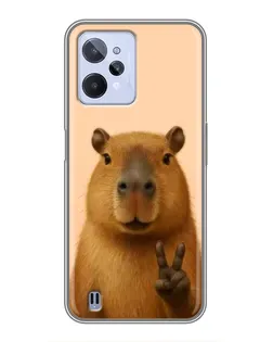 Чехол для Realme C31 с картинкой «Капибара виктория» Чехол для Realme C31 с картинкой «Капибара виктория»