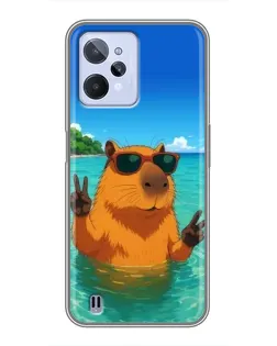 Чехол для Realme C31 с картинкой «Морская капибара» Чехол для Realme C31 с картинкой «Морская капибара»