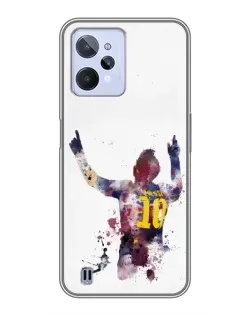 Чехол для Realme C31 с картинкой «Акварельный Месси Барселона» Чехол для Realme C31 с картинкой «Акварельный Месси Барселона»