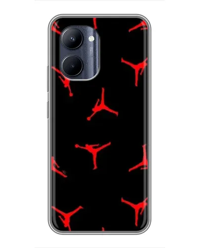Чохол для Realme C33 з картинкою «Jordan Red Pattern» Чохол для Realme C33 з картинкою «Jordan Red Pattern»