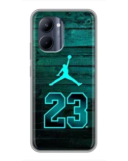 Чохол для Realme C33 з картинкою «Jordan Cyan 23»