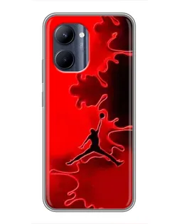 Чохол для Realme C33 з картинкою «Jordan Red Smoke»