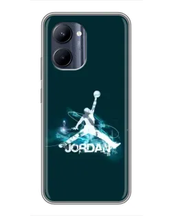 Чохол для Realme C33 з картинкою «Jordan Blue Fire»