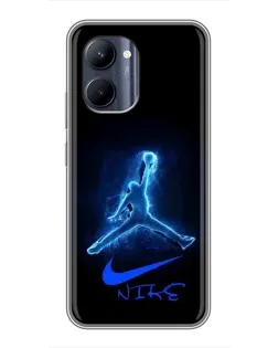 Чохол для Realme C33 з картинкою «Jordan Neon Blue»