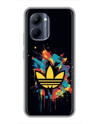 Чехол для Realme C33 с картинкой «Adidas Splash»