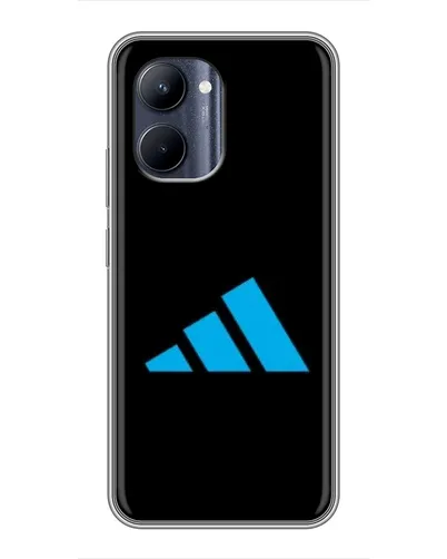 Чехол для Realme C33 с картинкой «Adidas Cyan Logo»