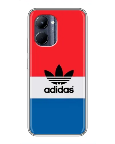 Чехол для Realme C33 с картинкой «Ретро блоки Adidas»