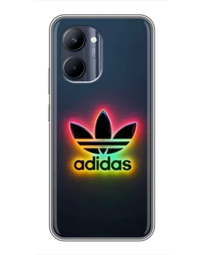 Чехол для Realme C33 с картинкой «Неоновый Adidas»