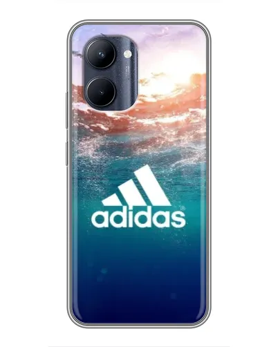 Чехол для Realme C33 с картинкой «Океанская глубина адидас»