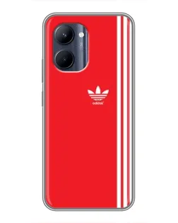 Чохол для Realme C33 з картинкою «Червоний мінімалізм Adidas»
