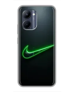 Чохол для Realme C33 з картинкою «Неоновий контур Nike»