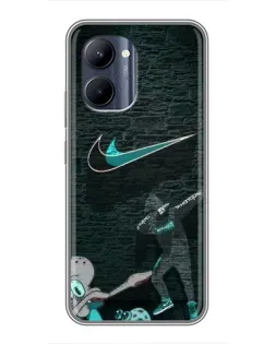 Чохол для Realme C33 з картинкою «Спортивний арт Nike»