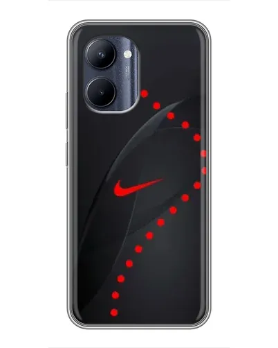 Чехол для Realme C33 с картинкой «Абстрактный дизайн Nike»