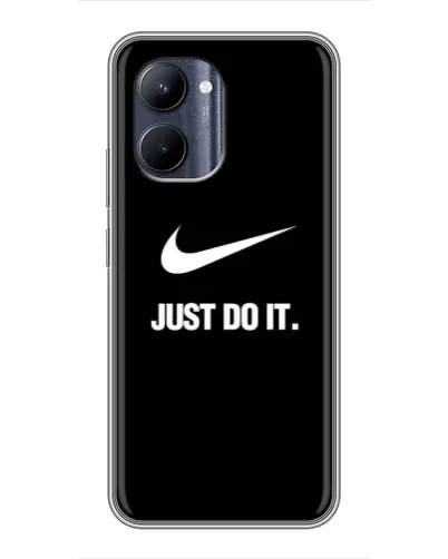 Чехол для Realme C33 с картинкой «Классический принт Nike»