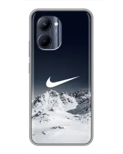 Чехол для Realme C33 с картинкой «Nike — зимние горы» Чехол для Realme C33 с картинкой «Nike — зимние горы»