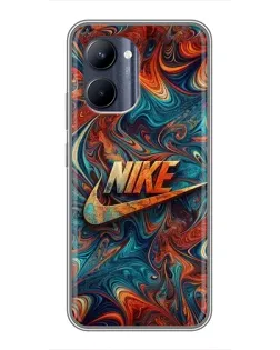 Чехол для Realme C33 с картинкой «Nike в абстракции» Чехол для Realme C33 с картинкой «Nike в абстракции»