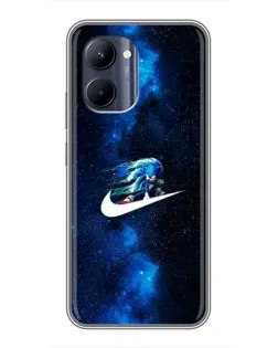Чехол для Realme C33 с картинкой «Звездный путь Nike» Чехол для Realme C33 с картинкой «Звездный путь Nike»