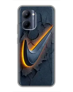 Чехол для Realme C33 с картинкой «Объемный логотип Найк» Чехол для Realme C33 с картинкой «Объемный логотип Найк»