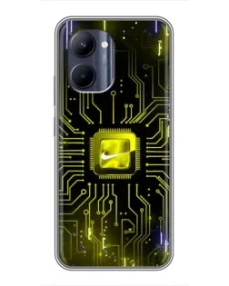 Чехол для Realme C33 с картинкой «Nike — золотая искра» Чехол для Realme C33 с картинкой «Nike — золотая искра»