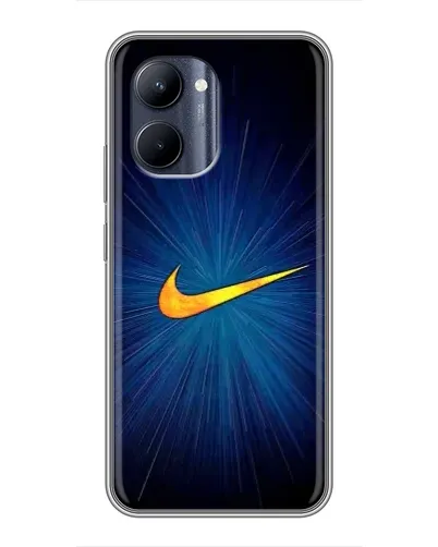 Чехол для Realme C33 с картинкой «Синий пульс Nike» Чехол для Realme C33 с картинкой «Синий пульс Nike»