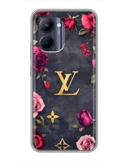 Чохол для Realme C33 з картинкою «Квітковий Louis Vuitton»