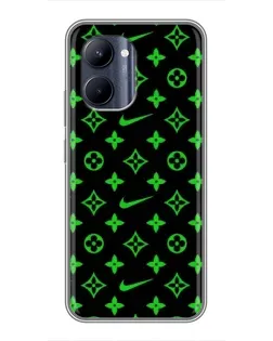 Чехол для Realme C33 с картинкой «Неоновый принт LV» Чехол для Realme C33 с картинкой «Неоновый принт LV»