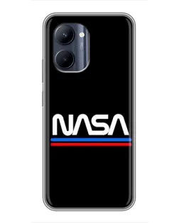 Чохол для Realme C33 з картинкою «NASA — класика Red Blue» Чохол для Realme C33 з картинкою «NASA — класика Red Blue»