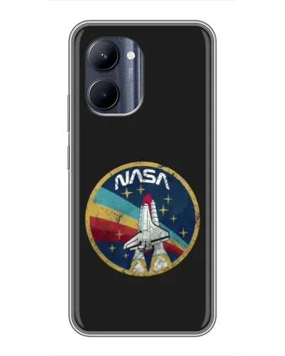 Чехол для Realme C33 с картинкой «NASA — эмблема миссии»
