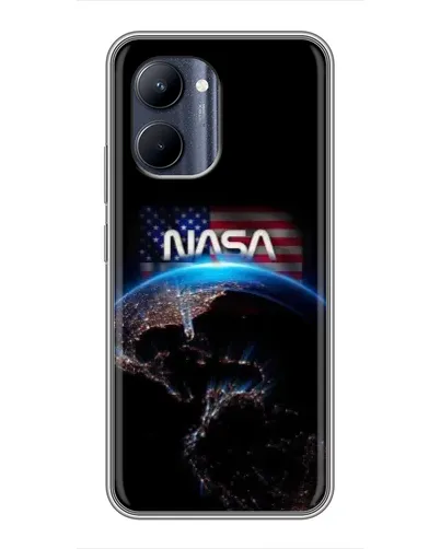 Чехол для Realme C33 с картинкой «Земля из космоса NASA»