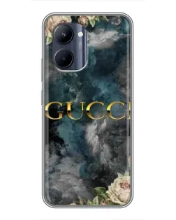 Чохол для Realme C33 з картинкою «Абстрактні квіти Gucci»