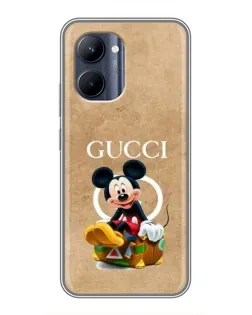 Чохол для Realme C33 з картинкою «Міккі Маус Gucci — крафт»
