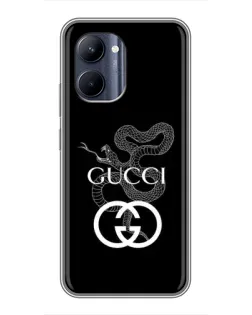 Чохол для Realme C33 з картинкою «Gucci — срібна змія»