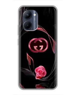 Чохол для Realme C33 з картинкою «Gucci — неонова троянда»