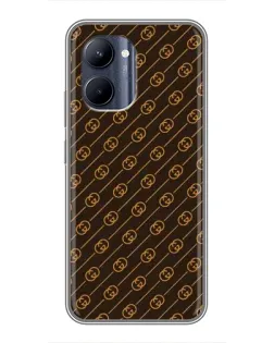 Чохол для Realme C33 з картинкою «Gucci — золоті діагоналі»