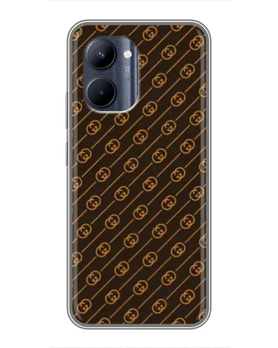 Чохол для Realme C33 з картинкою «Gucci — золоті діагоналі» Чохол для Realme C33 з картинкою «Gucci — золоті діагоналі»