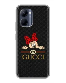 Чохол для Realme C33 з картинкою «Мінні Маус Gucci — чорний»