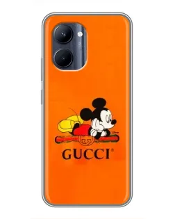 Чохол для Realme C33 з картинкою «Міккі Маус Gucci — помаранч»