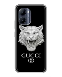 Чохол для Realme C33 з картинкою «Gucci — срібний лев»