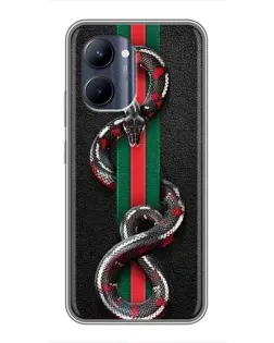 Чохол для Realme C33 з картинкою «Gucci — змія на смузі»