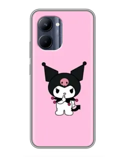 Чохол для Realme C33 з картинкою «Kuromi — рожева ніжність»