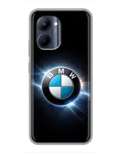 Чохол для Realme C33 з картинкою «BMW — неонове сяйво»